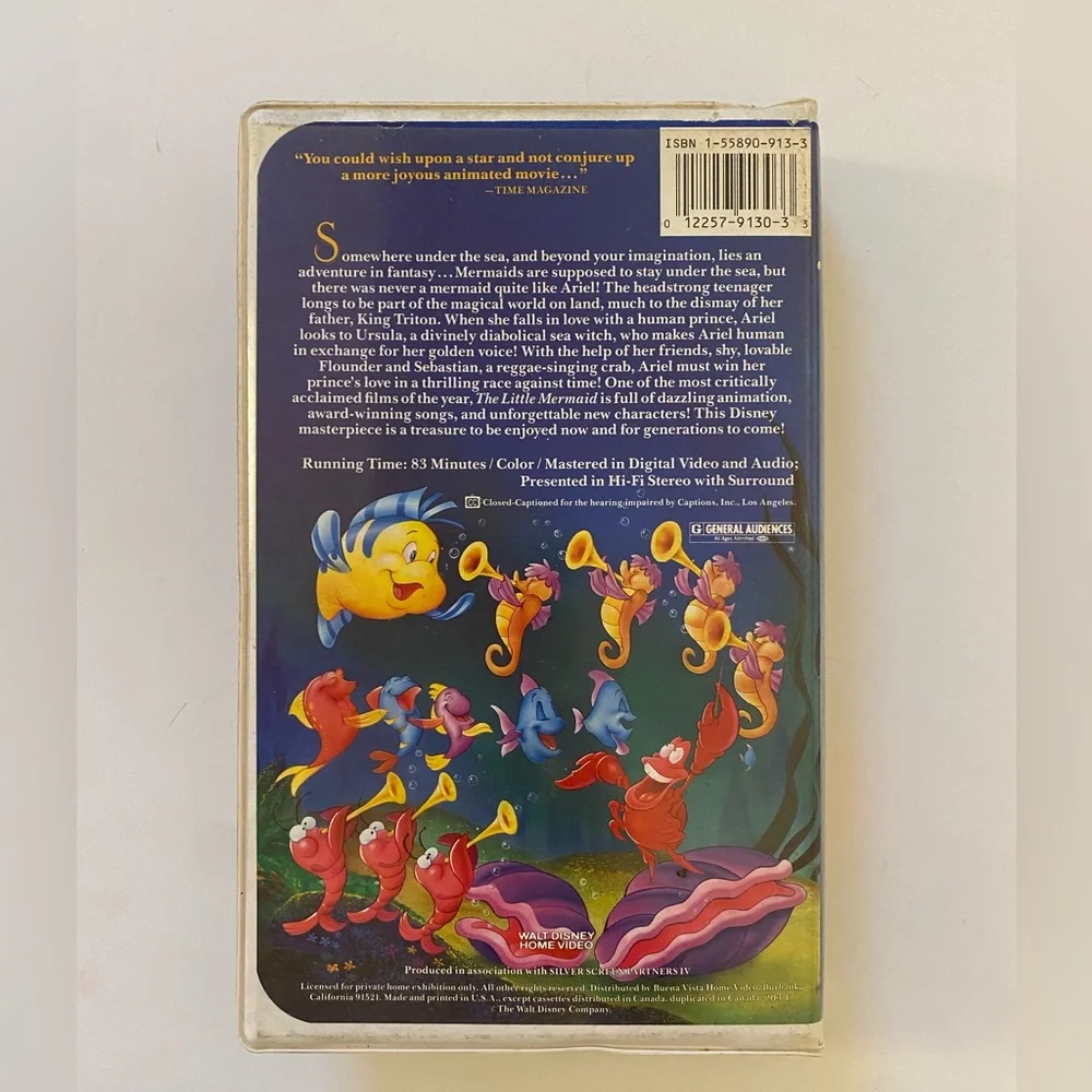 The Little Mermaid VHS Vintage BANNED Cover Disney